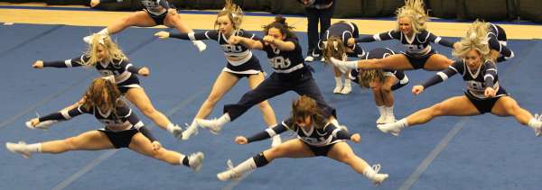 Dance team in competition